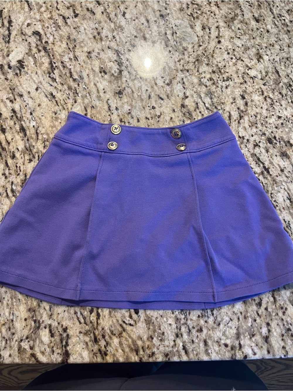 Gymboree Girls Purple Button-Accent A-Line Skirt